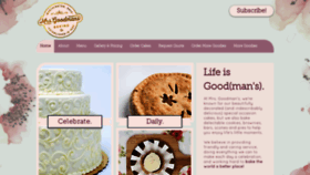 What Mrsgoodmans.com website looked like in 2020 (4 years ago)