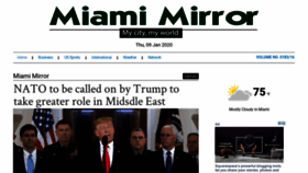 What Miamimirror.com website looked like in 2020 (4 years ago)