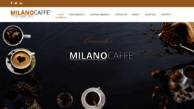 What Milanocaffe.it website looked like in 2020 (4 years ago)