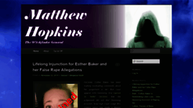 What Matthewhopkinsnews.com website looked like in 2020 (4 years ago)