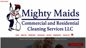 What Mightymaidscleaningservice.com website looked like in 2020 (4 years ago)