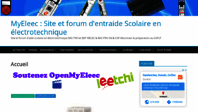 What Myeleec.fr website looked like in 2020 (5 years ago)