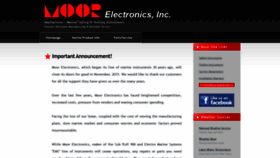 What Moorelectronics.com website looked like in 2020 (4 years ago)