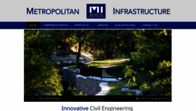 What Metroinfrastructure.com website looked like in 2020 (4 years ago)