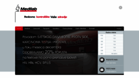 What Medilab.rs website looked like in 2020 (5 years ago)