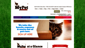What Mypet.co.za website looked like in 2020 (4 years ago)