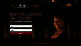 What Meetblackcougars.com website looked like in 2020 (4 years ago)