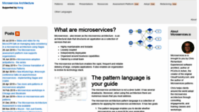 What Microservices.io website looked like in 2020 (4 years ago)