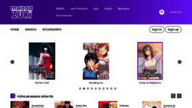 What Mangazuki.me website looked like in 2020 (4 years ago)