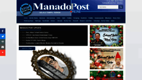 What Manadopost.id website looked like in 2020 (4 years ago)