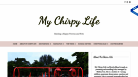 What Mychirpylife.com website looked like in 2020 (4 years ago)