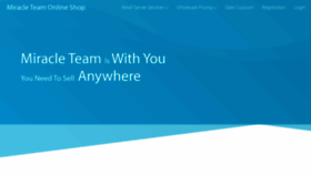 What Miracleteam.shop website looked like in 2020 (4 years ago)