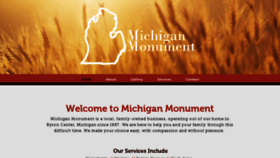 What Michiganmonument.net website looked like in 2020 (4 years ago)