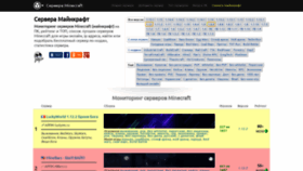 What Monitoringminecraft.ru website looked like in 2020 (4 years ago)