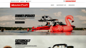 What Mastercraft.com website looked like in 2020 (4 years ago)