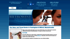 What Metrowestent.com website looked like in 2020 (4 years ago)