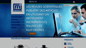 What Micromeritics.fr website looked like in 2020 (4 years ago)