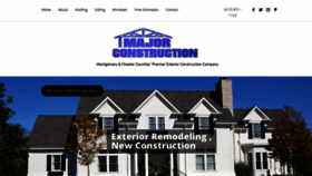 What Majorroofingandsiding.com website looked like in 2020 (4 years ago)