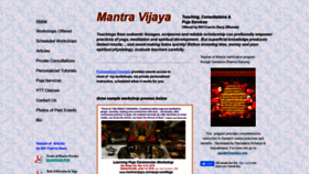 What Mantravijaya.com website looked like in 2020 (4 years ago)