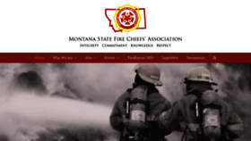 What Montanafirechiefs.com website looked like in 2020 (4 years ago)