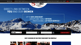 What My-ski.fr website looked like in 2020 (4 years ago)