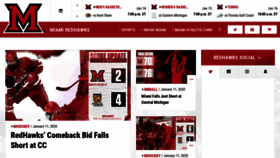 What Miamiredhawks.com website looked like in 2020 (4 years ago)