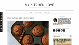 What Mykitchenlove.com website looked like in 2020 (4 years ago)