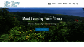 What Mauicountryfarmtours.com website looked like in 2020 (4 years ago)