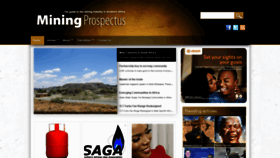 What Miningprospectus.co.za website looked like in 2020 (4 years ago)