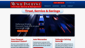 What Muncieinsurance.net website looked like in 2020 (4 years ago)