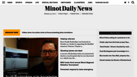 What Minotdailynews.com website looked like in 2020 (4 years ago)