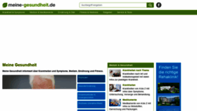 What Meine-gesundheit.de website looked like in 2020 (4 years ago)