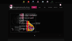 What Mammotutor.com website looked like in 2020 (4 years ago)