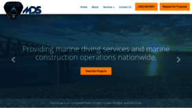 What Marinedivingsolutions.com website looked like in 2020 (4 years ago)