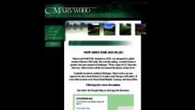 What Marywoodgolf.com website looked like in 2020 (4 years ago)