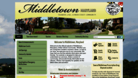 What Middletown.md.us website looked like in 2020 (4 years ago)