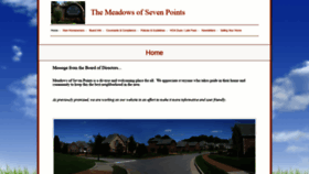 What Meadowsofsevenpoints.com website looked like in 2020 (4 years ago)
