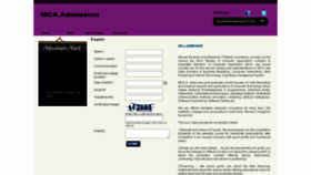 What Mcaadmission.in website looked like in 2020 (4 years ago)