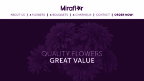 What Miraflorflowers.com website looked like in 2020 (4 years ago)