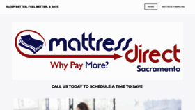 What Mattressdirectsac.com website looked like in 2020 (4 years ago)