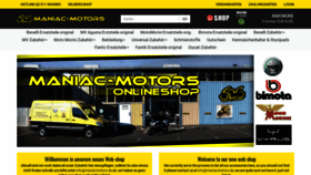What Maniac-parts.de website looked like in 2020 (4 years ago)