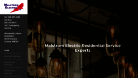 What Malstromelectricinc.com website looked like in 2020 (4 years ago)