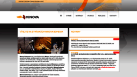 What Minova.cz website looked like in 2020 (4 years ago)