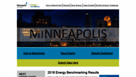 What Minneapolisenergybenchmarking.org website looked like in 2020 (4 years ago)