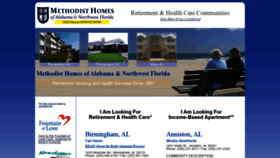 What Methodist-homes.org website looked like in 2020 (4 years ago)