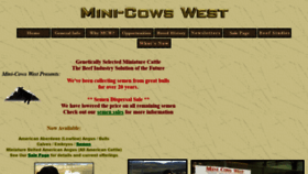 What Minicowswest.com website looked like in 2020 (4 years ago)