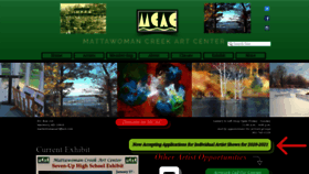 What Mattawomanart.org website looked like in 2020 (4 years ago)