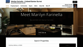 What Marilynfarinella.com website looked like in 2020 (4 years ago)