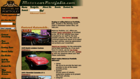 What Motorcarportfolio.com website looked like in 2020 (4 years ago)