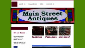 What Mainstreetantiques.com website looked like in 2020 (4 years ago)